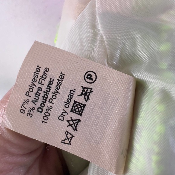 J. Crew women's size 6 Lime green w light gray tweed sleeveless BROKEN ZIPPER - Picture 5 of 8